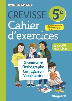 GREVISSE 5E CAHIER D'EXERCICES 2026 | 9782210119031