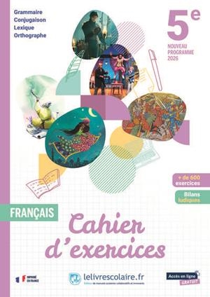 FRANCAIS 5E CAHIER D'EXERCICES | 9791040008620