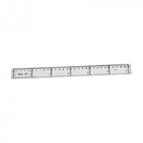 RÈGLE TRANSPARENTE RIGIDE (NON MÉTALLIQUE, NON FLEXIBLE) PLATE X 30 CM REGLA TRANSPARENTE RÍGIDA PLANA X 30 CM 100% RECICLABLES | 8425901211300