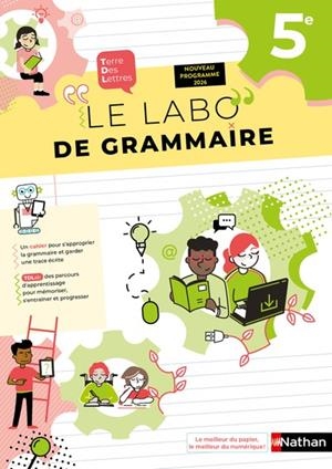 LE LABO DE GRAMMAIRE 5ÈME - TERRE DES LETTRES - 2026 | 9782095063214