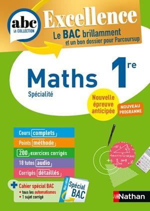 ABC BAC EXCELLENCE MATHS 1RE 2027 | 9782095067120 | COLLECTIF