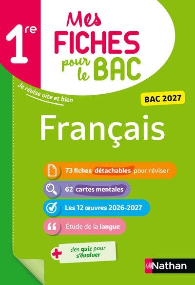 MES FICHES POUR LE BAC FRANÇAIS 2027 | 9782095063849 | COLLECTIF