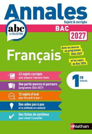 ANNALES BAC FRANÇAIS 2027 | 9782095065010 | COLLECTIF