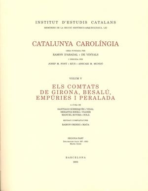 CATALUNYA CAROLINGIA | 9788472836952 | D´ABADAL I DE VINYALS, RAMON