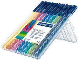 BOITE DE 10 FEUTRES TRIPLUS - ROTULADORES DE COLORES BRILLANTES DE PUNTA FINA TRIPLUS FINELINER. PUNTA REVESTIDA DE METAL, ERGONÓMICO, LAVABLE | 4007817323175